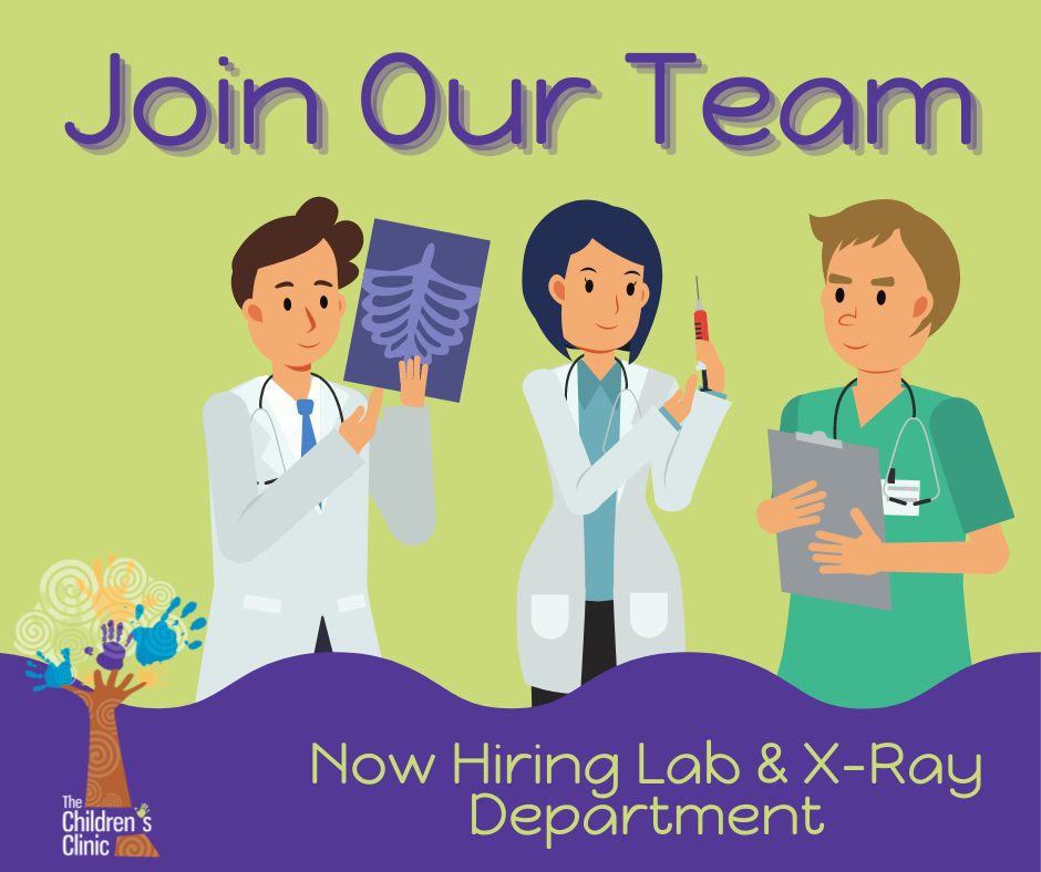 We are currently looking to add to our Lab Department. Full-time Lab/Xray technician position is available. Lab experience is a plus but not required. Send resume to asheppard@jbrkids.com.